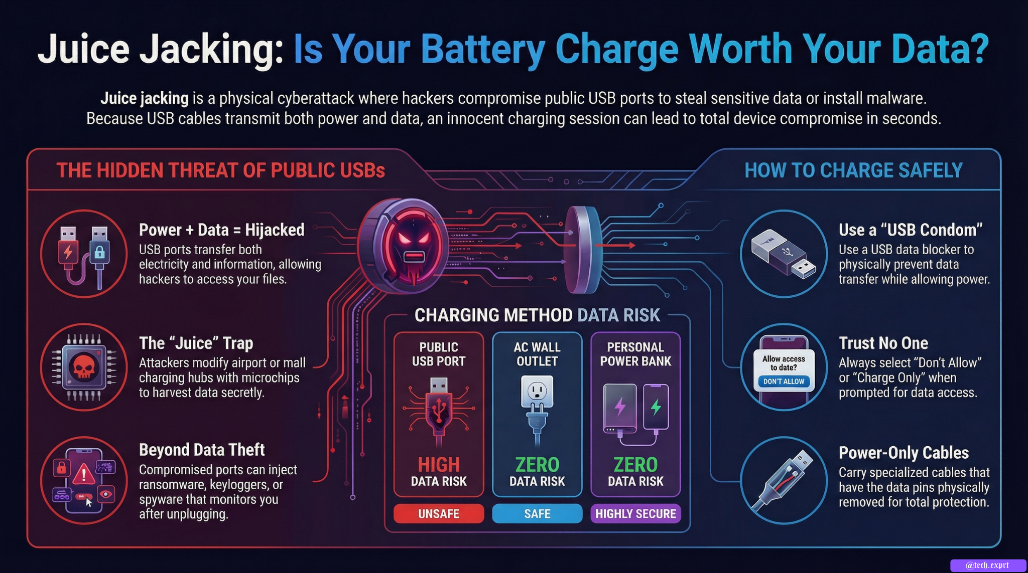 Juice jacking is a cyberattack that steals data through public USB charging ports. Learn how it works and how to protect your device in 2026.